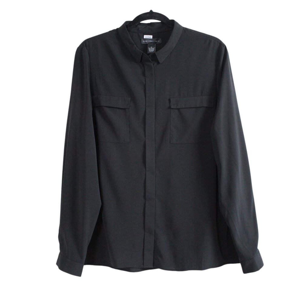 Joan Vass NY Long Sleeve Button Down Blouse
